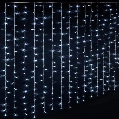 Guirlande Lumineuse de Noël | Rideau Lumineux Led "40 Tombées" 4m Blanc Froid Décoration de Noël Blanc Froid