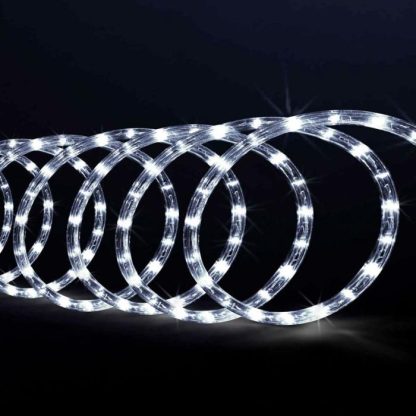 Guirlande Lumineuse de Noël | Tube Lumineux Led Extérieur "Techno" 6m Blanc Décoration de Noël Blanc