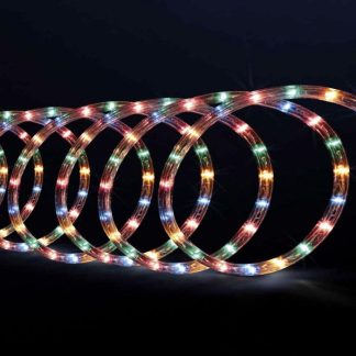 Guirlande Lumineuse de Noël | Tube Lumineux Led Extérieur "Techno" 6m Multicolore Décoration de Noël Guirlande Lumineuse de Noël