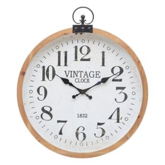 Horloge Murale | Horloge Mural Vintage "Yago" 66cm Naturel Horloge Murale Horloge Murale