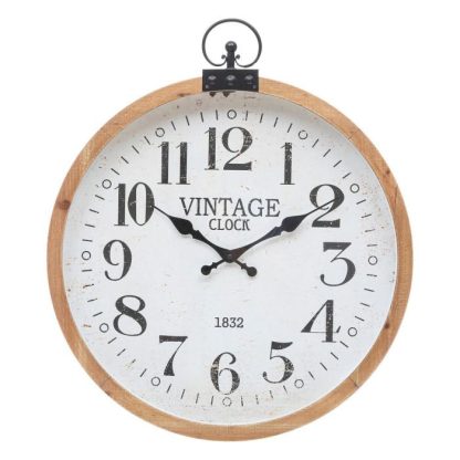 Horloge Murale | Horloge Mural Vintage "Yago" 66cm Naturel Horloge Murale Horloge Murale