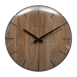 Horloge Murale | Horloge Murale Design "Maeli" 30cm Marron Horloge Murale Horloge Murale