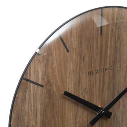 Horloge Murale | Horloge Murale Design "Maeli" 30cm Marron Horloge Murale Horloge Murale