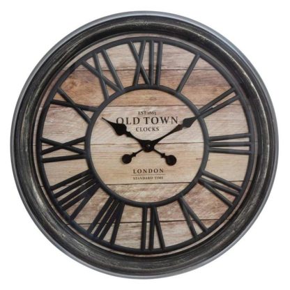 Horloge Murale | Horloge Murale Design "Relief" 50cm Naturel Horloge Murale Horloge Murale