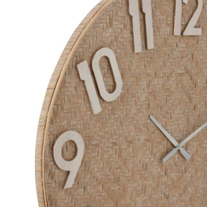 Horloge Murale | Horloge Murale Design "Rotin" 90cm Naturel Horloge Murale Horloge Murale