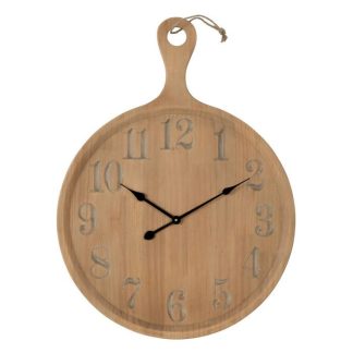 Horloge Murale | Horloge Murale en Bois "Planche" 88cm Naturel Horloge Murale Horloge Murale