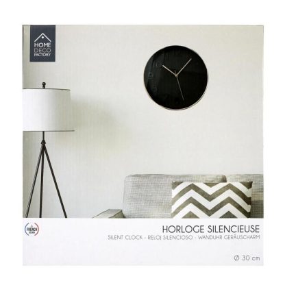 Horloge Murale | Horloge Murale "Gold" 30cm Noir & Cuivre Horloge Murale Horloge Murale