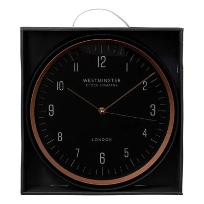 Horloge Murale | Horloge Murale "Sven" 29cm Noir Horloge Murale Horloge Murale