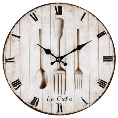 Horloge Murale | Pendule 28cm "France" Beige Horloge Murale Beige