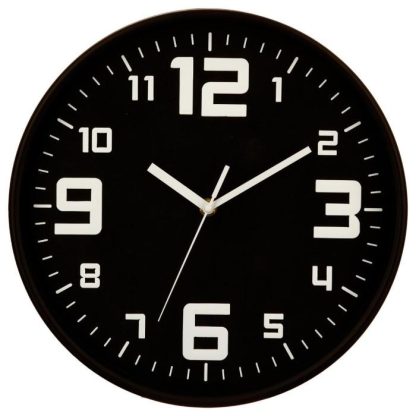 Horloge Murale | Pendule "Silence" 30cm Noir Horloge Murale Horloge Murale