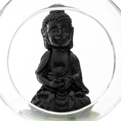 Jardin Zen & Bouddha | Boule en Verre Suspendue "Bouddha" 10cm Transparent Accessoires Déco Jardin Zen & Bouddha