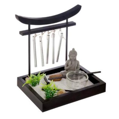 Jardin Zen & Bouddha | Jardin Zen "Grelots" 16cm Noir Accessoires Déco Jardin Zen & Bouddha