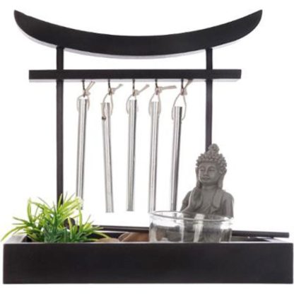 Jardin Zen & Bouddha | Jardin Zen "Grelots" 16cm Noir Accessoires Déco Jardin Zen & Bouddha