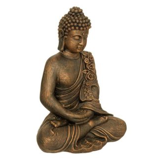 Jardin Zen & Bouddha | Statue Déco Bouddha "Jayla" 53cm Bronze Accessoires Déco Bronze