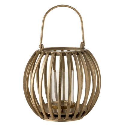 Lanterne | Lanterne Boule Design "Aluminium" 35cm Or Bougies & Senteurs Lanterne