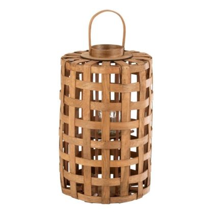 Lanterne | Lanterne Cylindrique "Longue Rotin" 60cm Naturel Bougies & Senteurs Lanterne