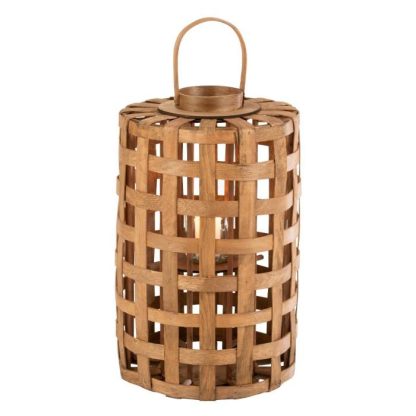 Lanterne | Lanterne Cylindrique "Longue Rotin" 60cm Naturel Bougies & Senteurs Lanterne