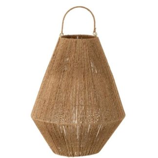 Lanterne | Lanterne Design en Jute "Dantya" 48cm Naturel Bougies & Senteurs Lanterne