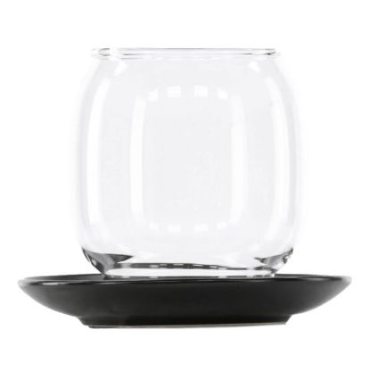 Lanterne | Lanterne en Verre "Archy" 12cm Noir Bougies & Senteurs Lanterne