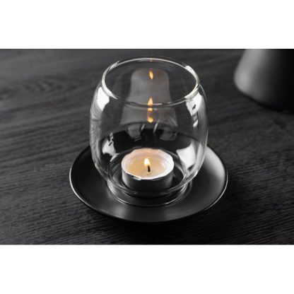 Lanterne | Lanterne en Verre "Archy" 12cm Noir Bougies & Senteurs Lanterne