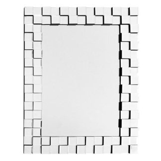 Miroir | Miroir Mural Design "Dionysus" 85cm Argent Horloges, Miroirs & Pense-Bêtes Argent