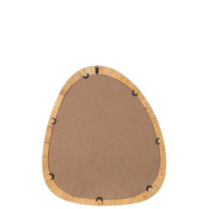 Miroir | Miroir Mural Design "Dusty" 66cm Naturel Horloges, Miroirs & Pense-Bêtes Miroir