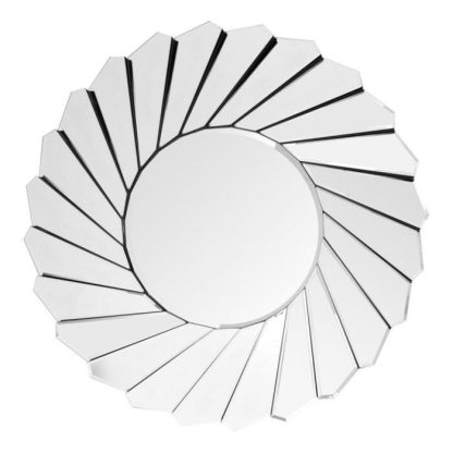 Miroir | Miroir Mural Design "Zeus" 80cm Argent Horloges, Miroirs & Pense-Bêtes Argent