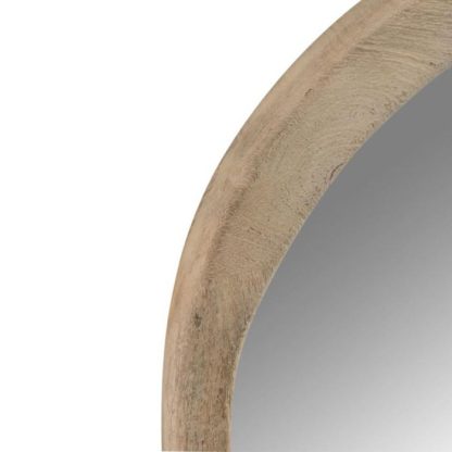 Miroir | Miroir Mural en Bois "Iregular" 63cm Naturel Horloges, Miroirs & Pense-Bêtes Miroir