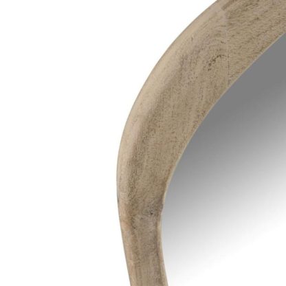 Miroir | Miroir Mural en Bois "Iregular" 83cm Naturel Horloges, Miroirs & Pense-Bêtes Miroir