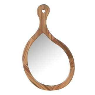 Miroir | Miroir Mural en Bois "Palette" 72cm Naturel Horloges, Miroirs & Pense-Bêtes Miroir