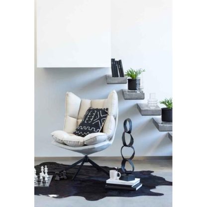 Objet à Poser | Anneaux Déco sur Pied "Jarvis" 56cm Noir Accessoires Déco Noir