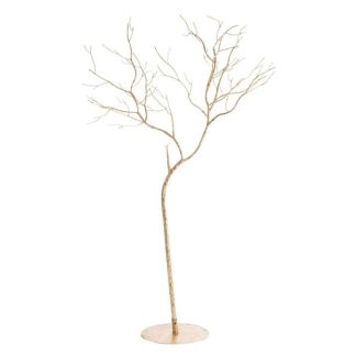 Objet à Poser | Arbre Déco en Métal "Agnès" 278cm Or Accessoires Déco Objet à Poser