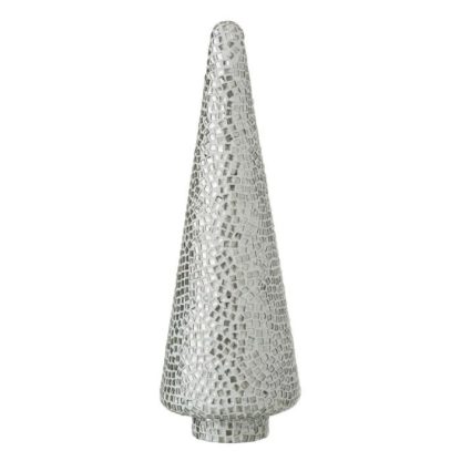 Objet à Poser | Arbre Déco "Mosaïques" 41cm Argent Accessoires Déco Argent & Blanc