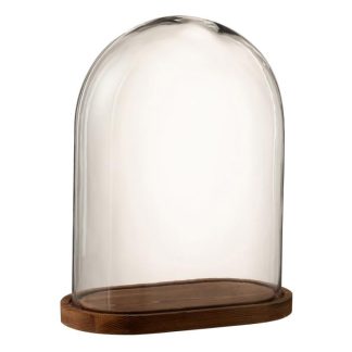 Objet à Poser | Cloche Décorative Ovale "Tramar" 41cm Transparent Accessoires Déco Objet à Poser