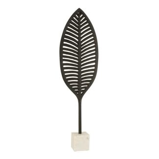 Objet à Poser | Feuille Fine Déco Design "Julia" 71cm Noir Accessoires Déco Noir