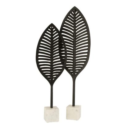 Objet à Poser | Feuille Fine Déco Design "Julia" 71cm Noir Accessoires Déco Noir