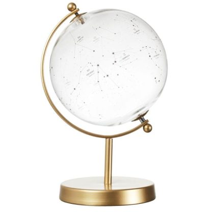 Objet à Poser | Globe Déco en Verre "Constellations" 24cm Or Accessoires Déco Objet à Poser