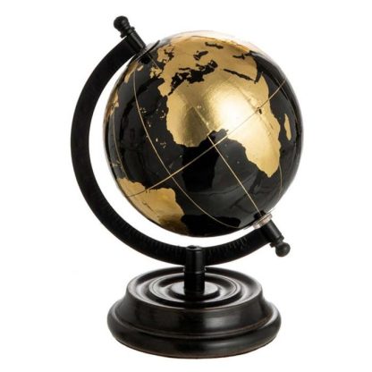 Objet à Poser | Globe sur Pied Déco "Bicolore" 22cm Noir & Or Accessoires Déco Noir & Or