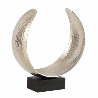 Objet à Poser | Lune Déco en Métal "Glenda" 26cm Argent Accessoires Déco Argent