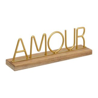 Objet à Poser | Mot Déco à Poser "Amour" 25cm Or Accessoires Déco Objet à Poser