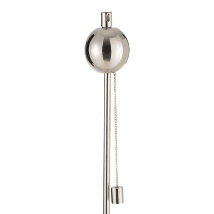 Objet à Poser | Torche de Jardin Design "Boule" 150cm Argent Accessoires Déco Argent