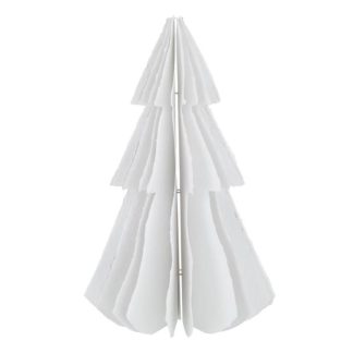 Objet Décoratif | Sapin de Noël à Poser "Mâché" 69cm Blanc Décoration de Noël Blanc