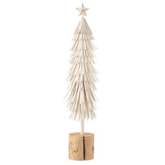 Objet Décoratif | Sapin de Noël à Poser "Sur Pied" 49cm Blanc Décoration de Noël Blanc