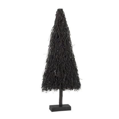 Objet Décoratif | Sapin de Noël en Bois "Branches" 118cm Noir Décoration de Noël Noir