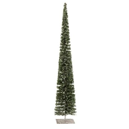 Objet Décoratif | Statuette Déco "Arbre Neige" 80cm Vert Décoration de Noël Objet Décoratif