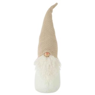 Objet Décoratif | Écureuil Assis Déco "Manteau" 12cm Blanc Décoration de Noël Blanc