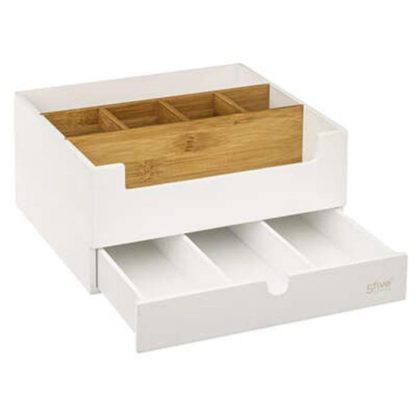 Organiseur de Tiroir | Organiseur 1 Tiroir "Natureo" 26cm Blanc Boîtes & Rangements Blanc