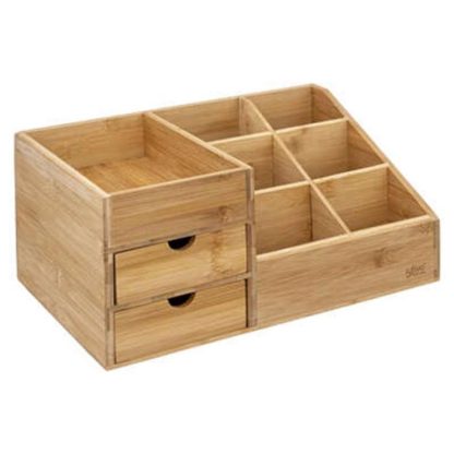 Organiseur de Tiroir | Organiseur 2 Tiroirs "Bambou" 33cm Naturel Boîtes & Rangements Naturel