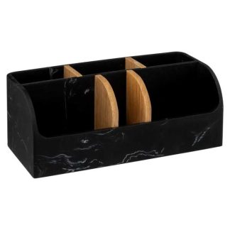 Organiseur de Tiroir | Organiseur 6 Compartiments "Léa" 25cm Noir Boîtes & Rangements Noir