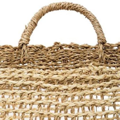 Panier de Rangement | Lot de 3 Paniers Carrés "Notin" 35cm Naturel Boîtes & Rangements Naturel